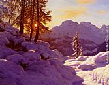 Ivan Choultse Snowy Landscape painting